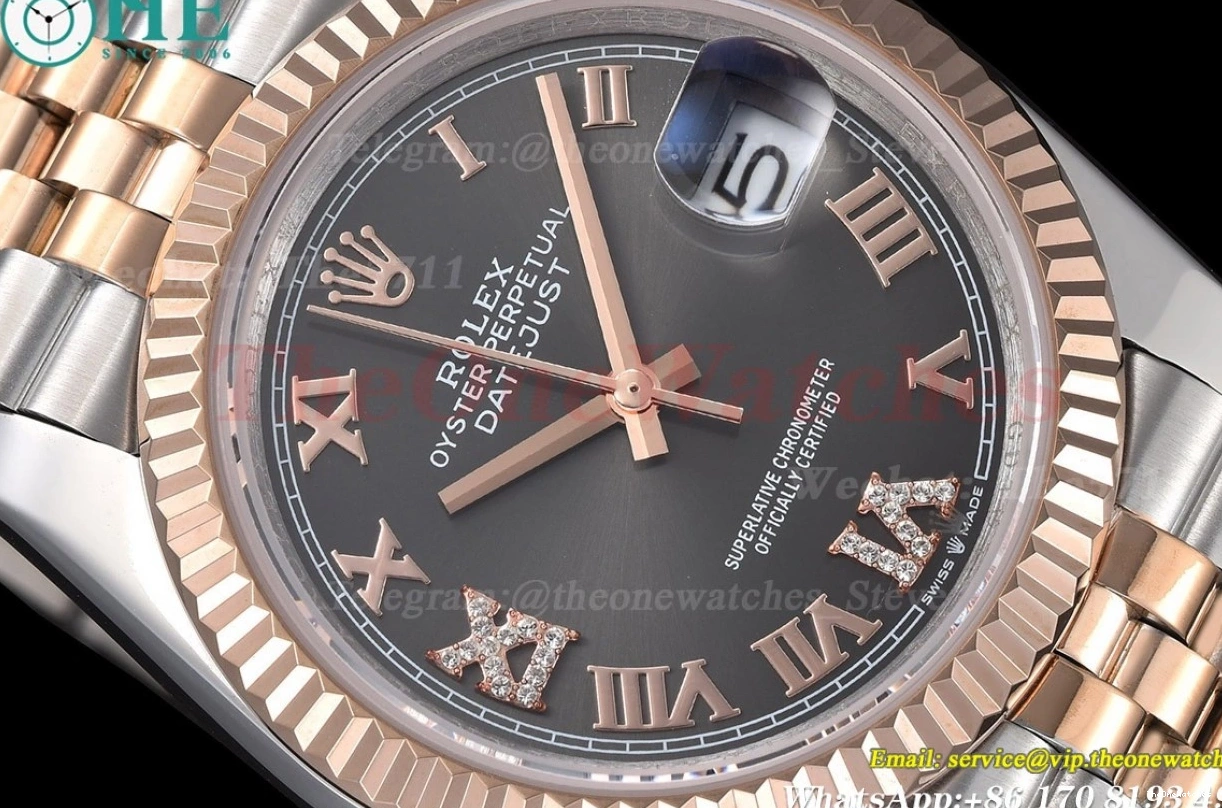 Jub RG GDF MY8215 36mm 126231 Grey Datejust SS Dial 0215